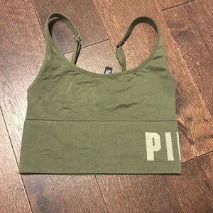 army green top from pink active
